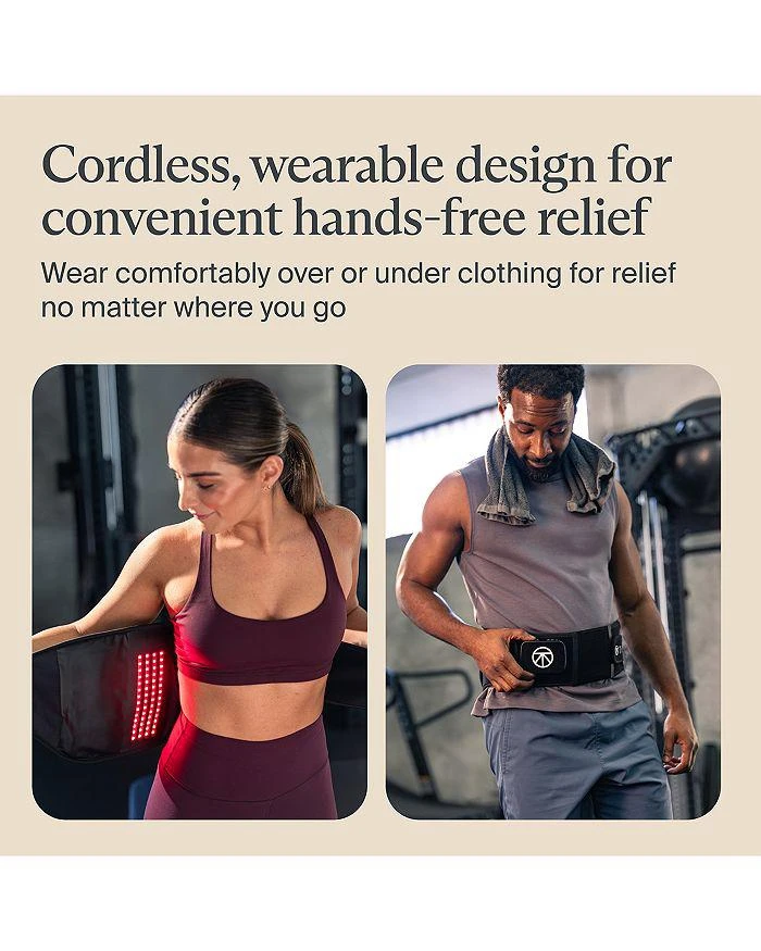 Therabody ThermBack Heat, Vibration & LED Wrap for Back Pain 5