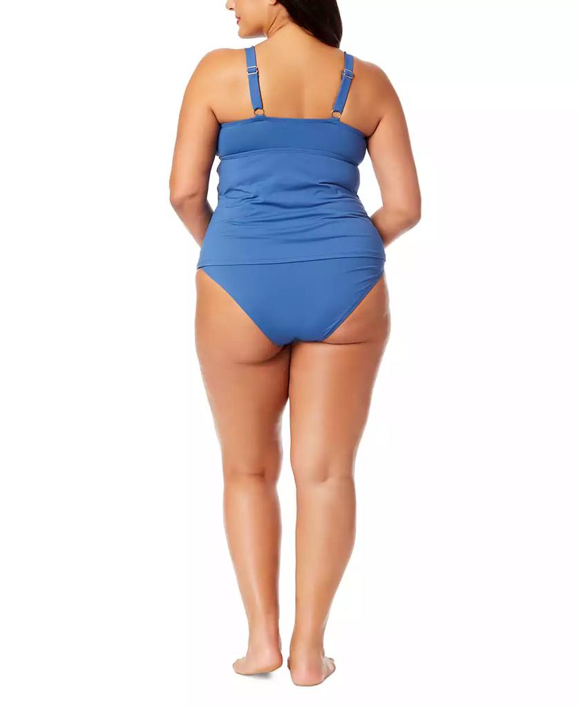Anne Cole Plus Size Shirred Tankini Top