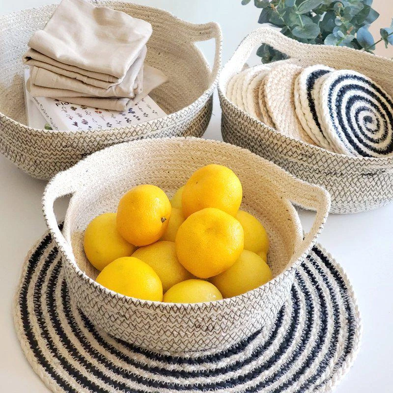 KORISSA Amari Fruit Bowl in Black SET OF 3 2