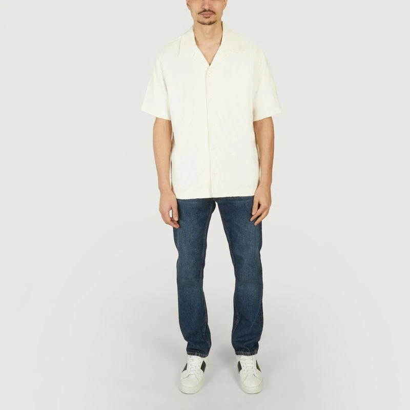 Gant Relaxed fit textured jacquard blouse Cream GANT 4