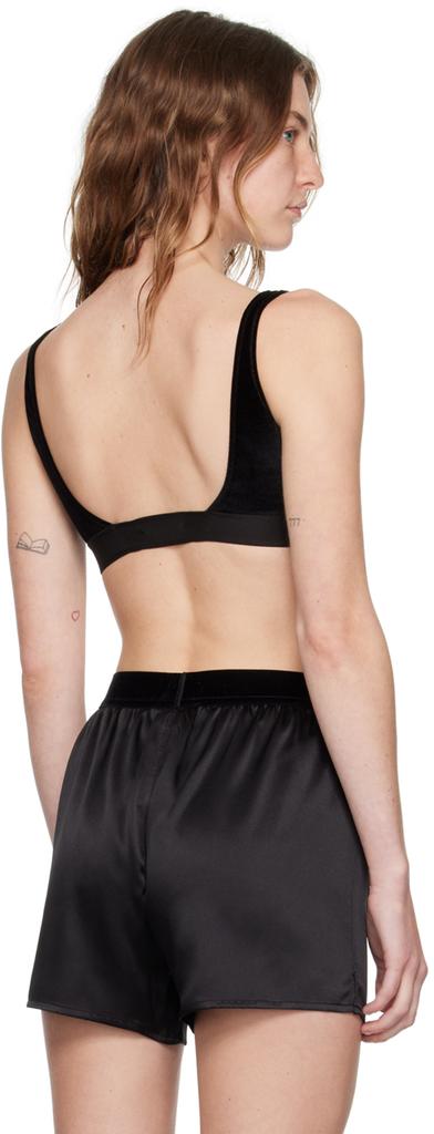Tom Ford Black Jacquard Bra - Lingerie - BeyondStyle