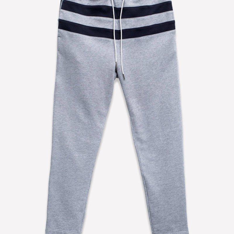 Konus Men's Stripe Sweatpants In Heather Grey