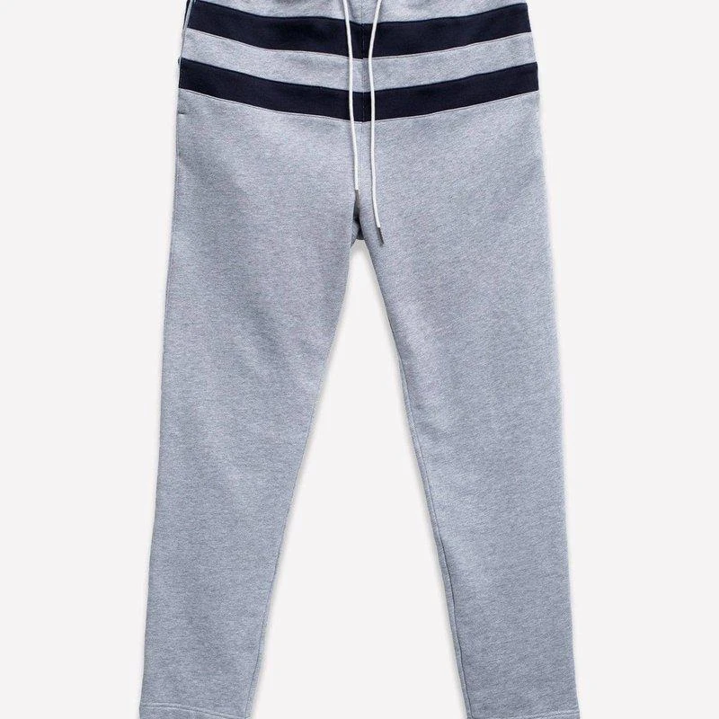 Konus Men's Stripe Sweatpants In Heather Grey 1