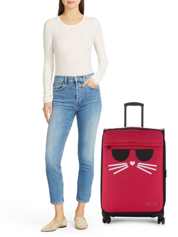 Karl Lagerfeld Paris ​24-Inch Logo Spinner Suitcase