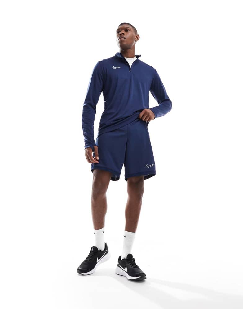 nike football academy shorts in navy