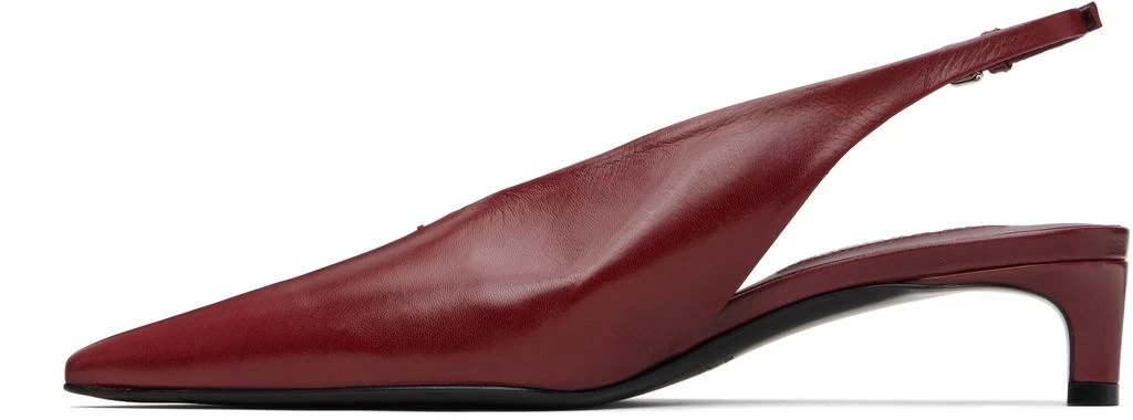 Jil Sander Red Slingback Heels 3