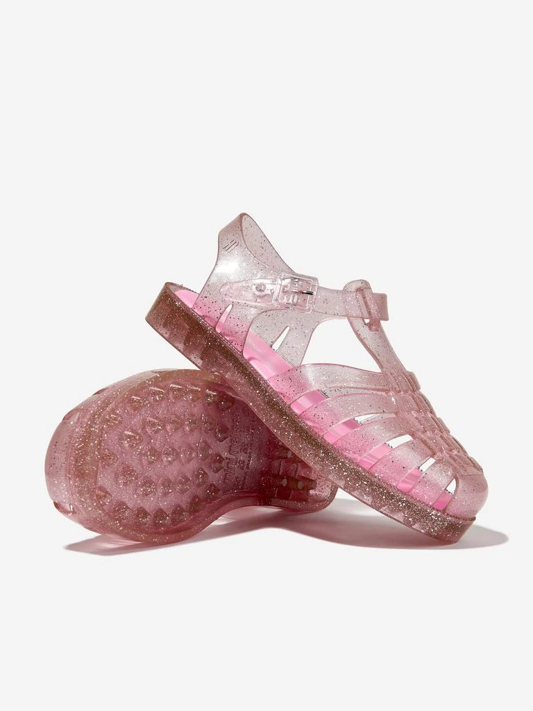 Mini Melissa Mini Melissa Girls Possession Shiny Sandals in Pink 2