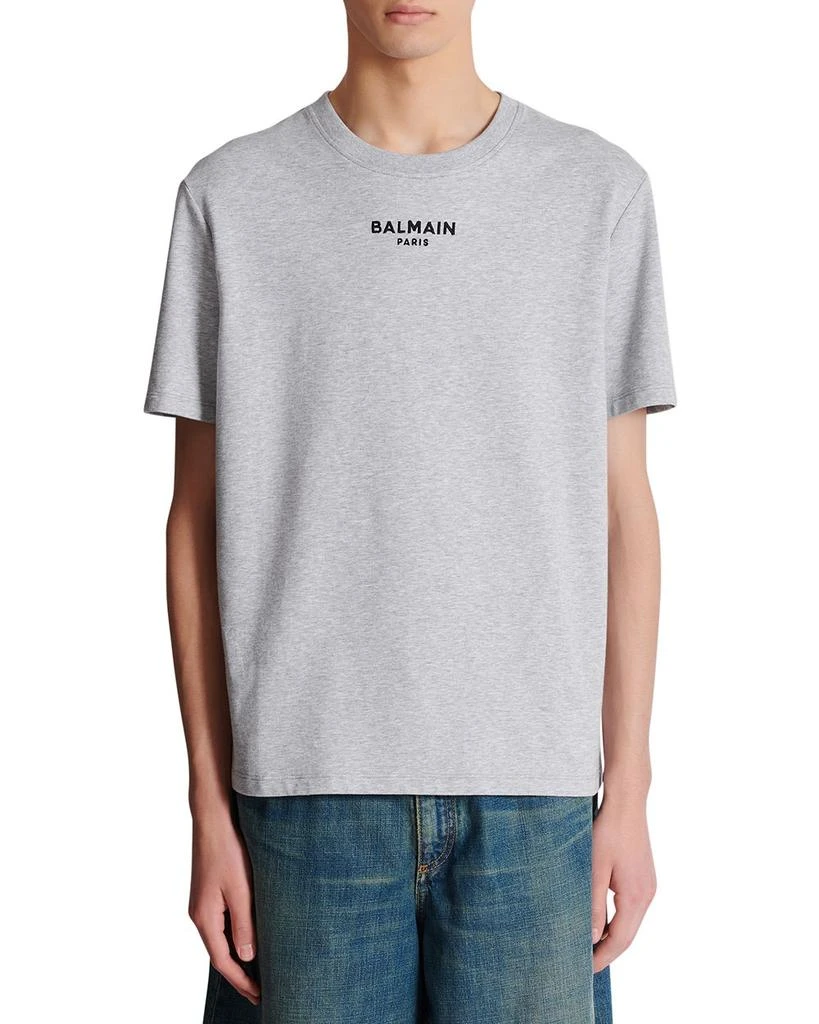 Balmain Crewneck Logo Tee 1