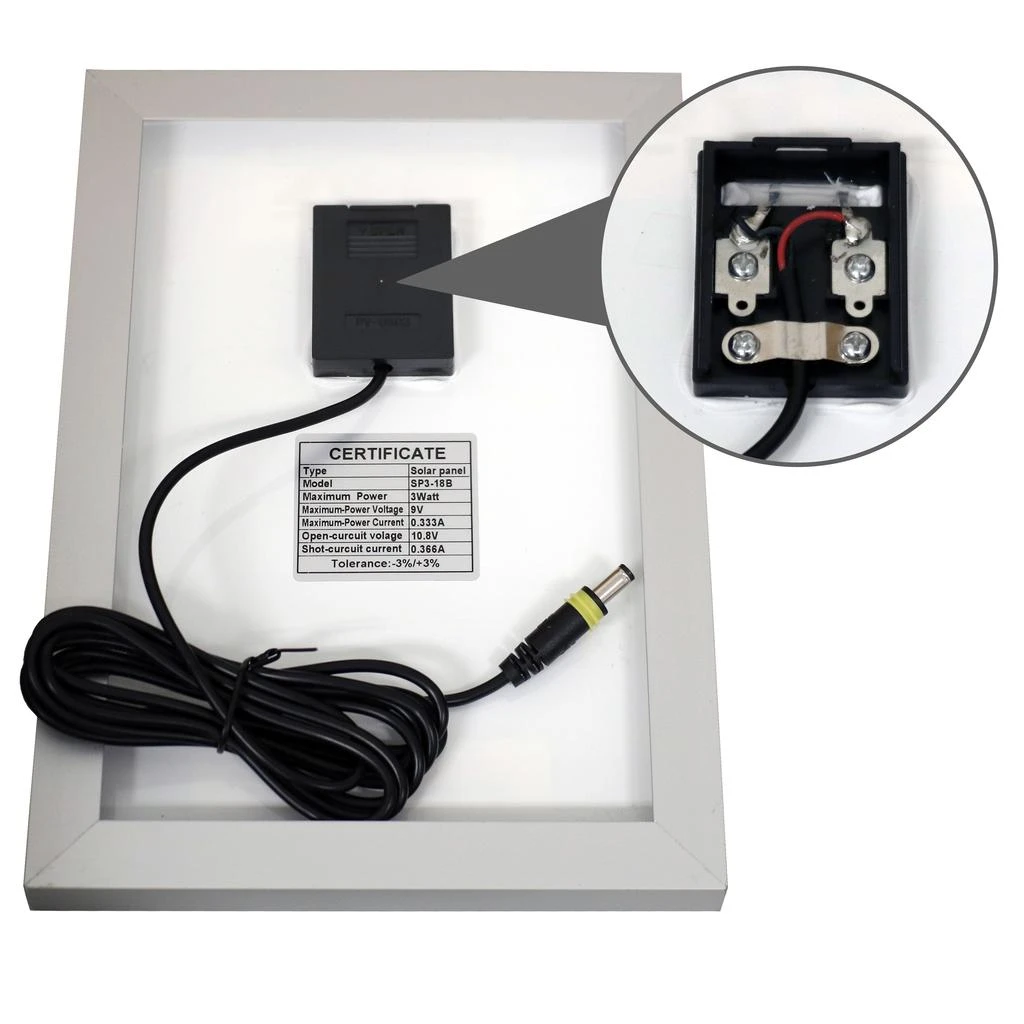 Sunnydaze Outdoor Solar Powered Water Pump and Panel Kit with Battery Pack and LED Light - 66 GPH - 36" 4