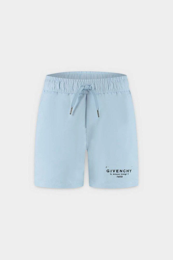 Givenchy Givenchy Kids Logo Printed Drawstring Board Shorts