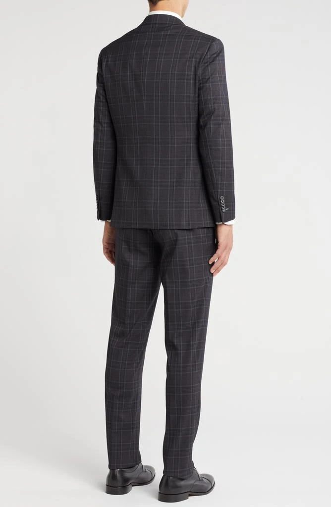 English Laundry Plaid Trim Fit Notch Lapel Two-Piece Suit 2