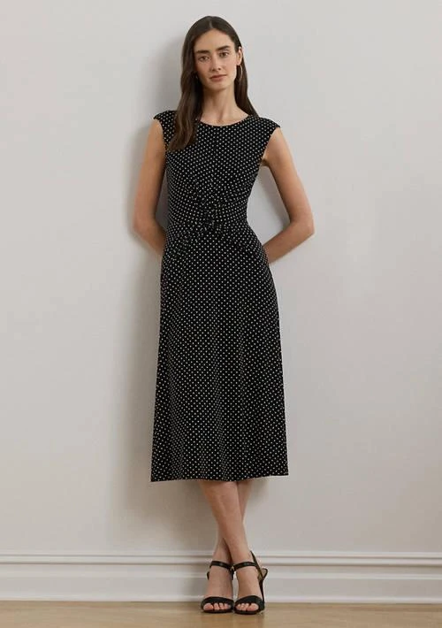 Ralph Lauren Ralph Lauren Polka Dot Twist Front Jersey Dress 1