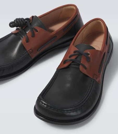 Loewe Campo leather boat shoes 2