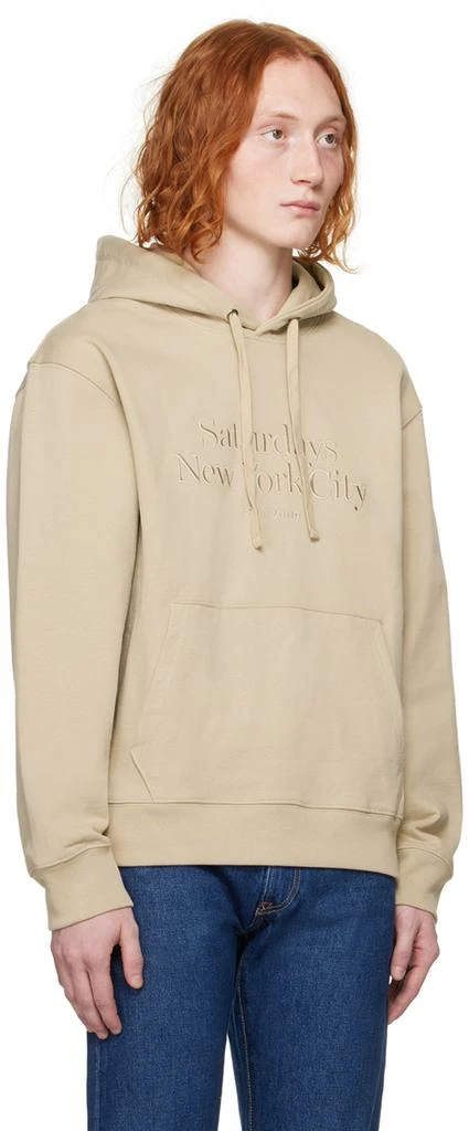 Saturdays NYC Beige Ditch Miller Hoodie 2