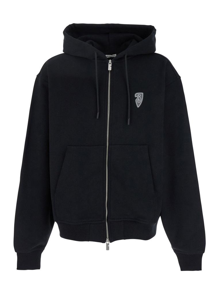 【送料&関税込】Burberry Ekd Motif Zip-up Drawstring Hoodie Burberry Burberry EKD Motif Zip-Up Drawstring Hoodie