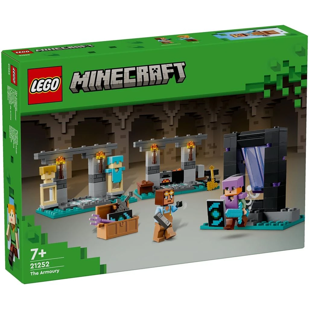 undefined LEGO Minecraft The Armoury Toy with Character Figures 21252 1