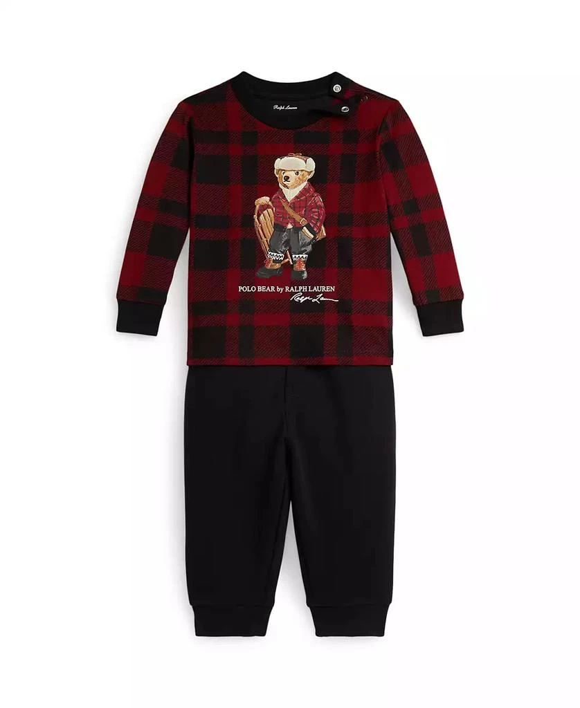 Ralph Lauren Baby Boys
Jersey T-Shirt and Fleece Pants, 2-Piece Set