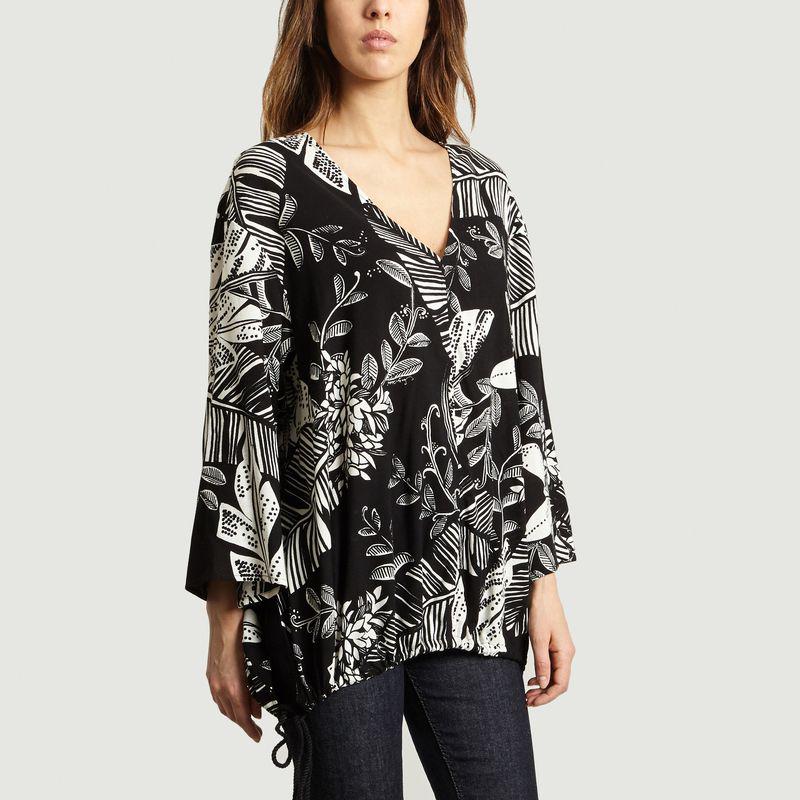 See by Chloé Jungle Printed Blouse Black SEE BY CHLOÉ