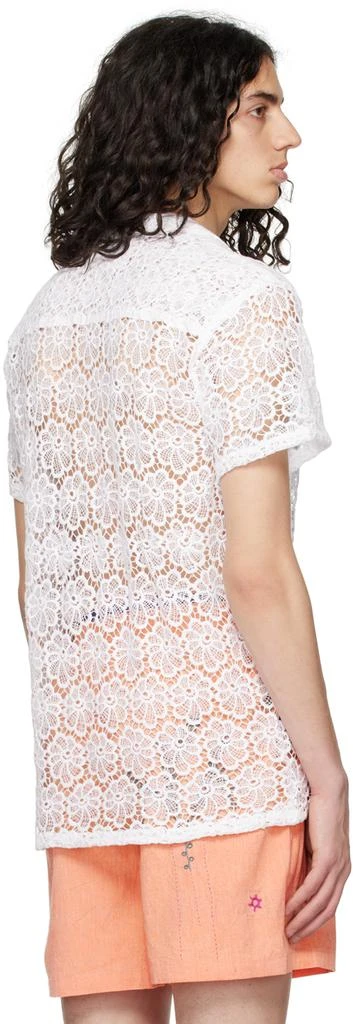 HARAGO White Floral Shirt 3