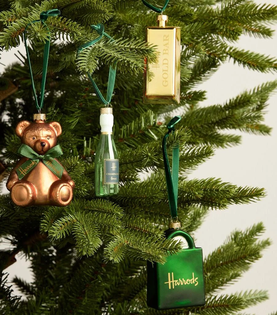 Harrods Glass-Blown Heritage Tree Decorations (Set of 4) 3