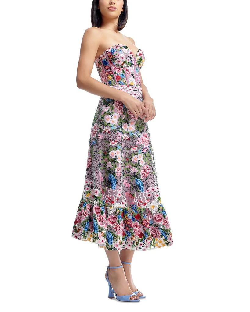 Dress The Population Carina Embroidered Strapless Dress 4