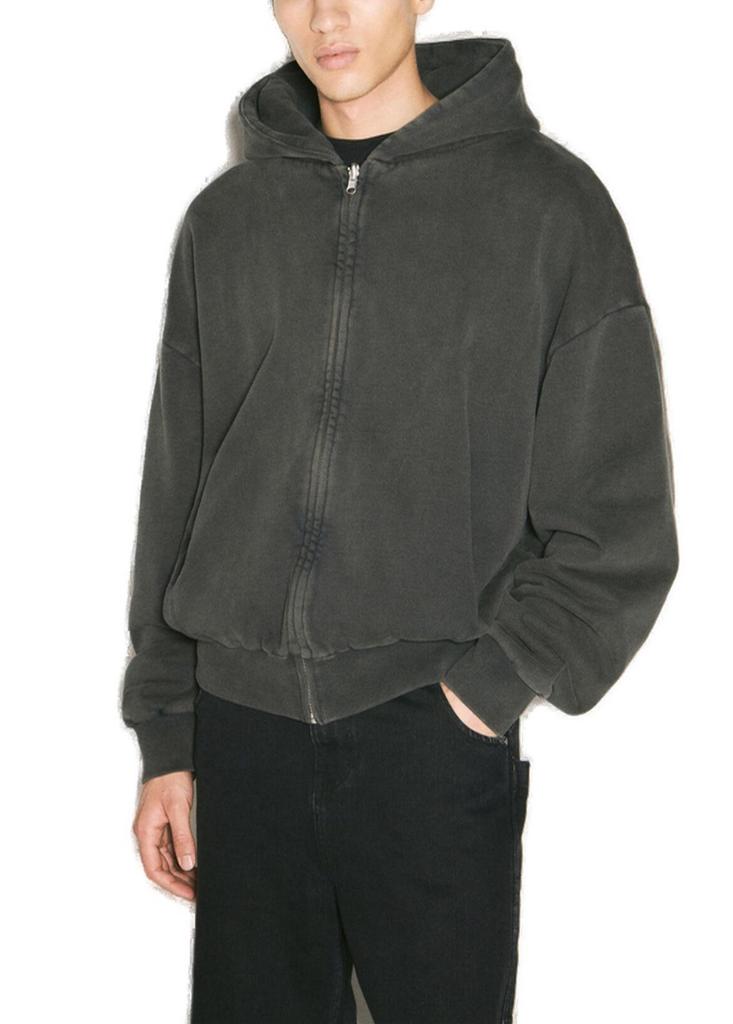 Entire Studios Black Cropped Full Zip Hoodie XS - Hoodies