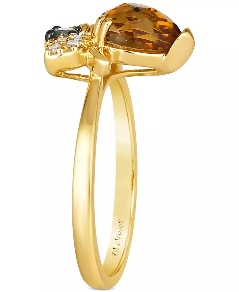 Le Vian Chocolatier® Cinnamon Citrine (7/8 ct. t.w.) 
Diamond (1/8 ct. t.w.) Bee Ring in 14k Gold 3