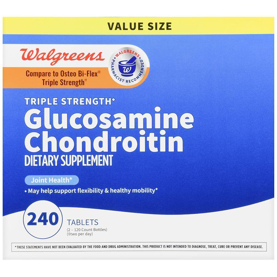 Walgreens Glucosamine Chondroitin Tablets Triple Strength (120 days)