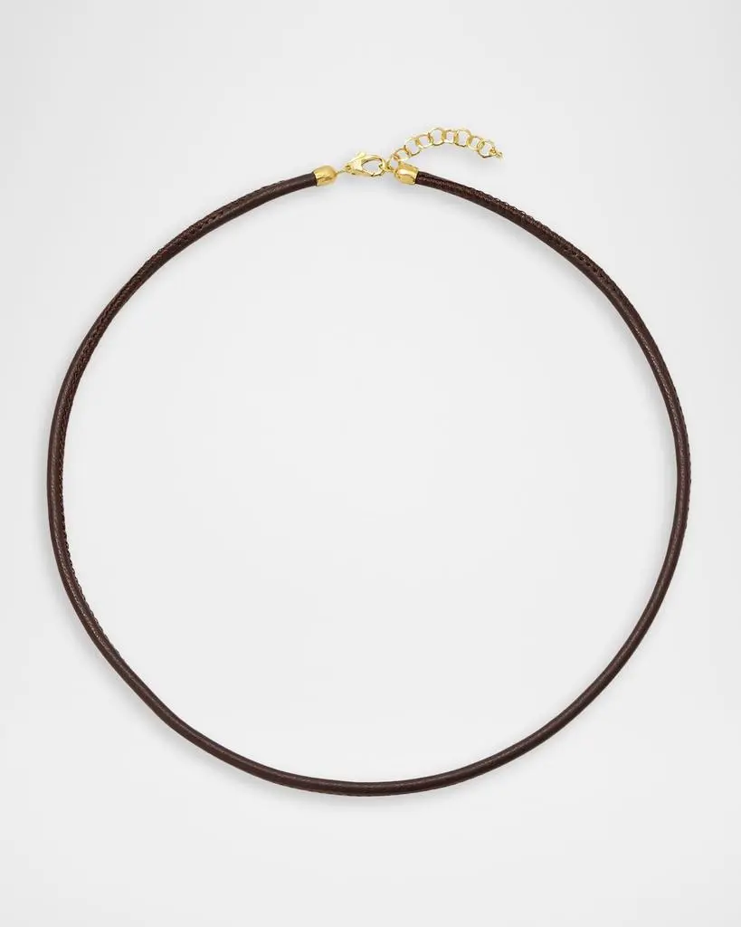 Octavia Elizabeth Brown Vegan Leather Necklace