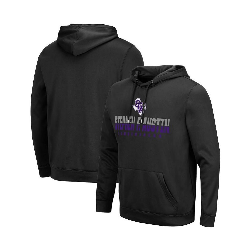 Colosseum Men's Black Stephen F Austin Lumberjacks Lantern Pullover Hoodie