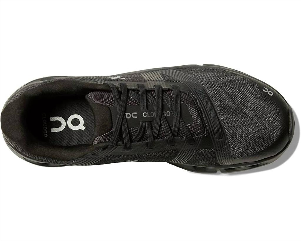 On Women's Cloudgo Running Shoes ( B Width ) In Black/eclipse