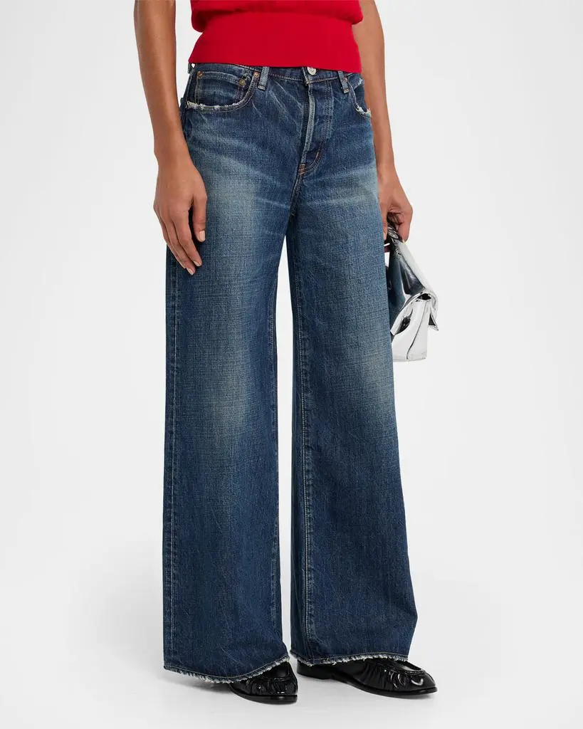 MOUSSY VINTAGE McDavid Wide Straight Jeans 4