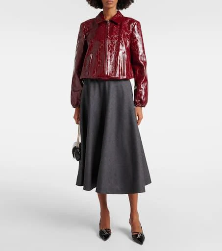 Gucci Leather bomber jacket 2