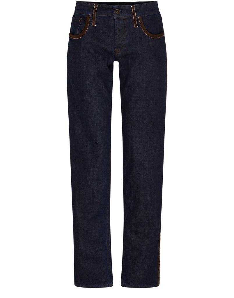 デニム・ジーパン Miu Miu Jeans with leather inserts Miu Miu Ganse jeans with leather details - Jeans - Compare