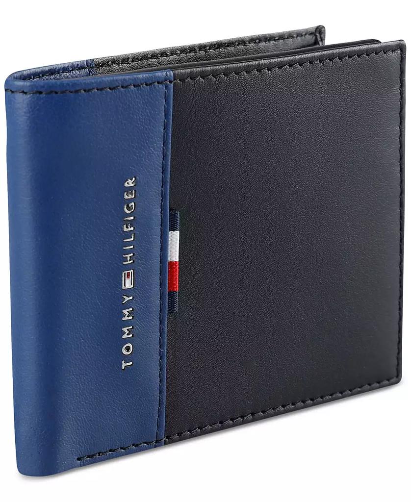 Tommy Hilfiger Men's RFID Pop Color Leather Bifold Wallet