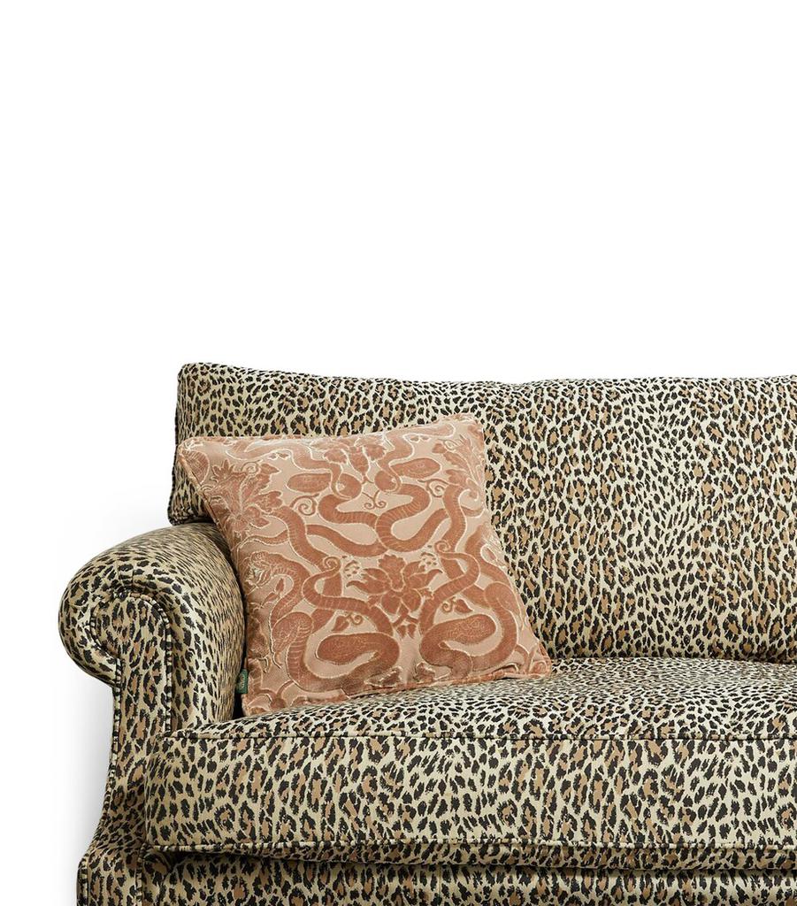 House of Hackney Medium Cut-Velvet Anaconda Cushion (45cm x 45cm)
