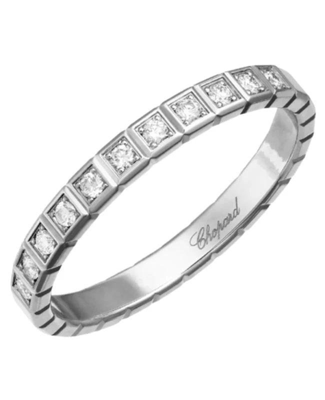 Chopard Chopard Ice Cube Platinum and Diamond Size 6.5 Women's Ring 827702-9039 1