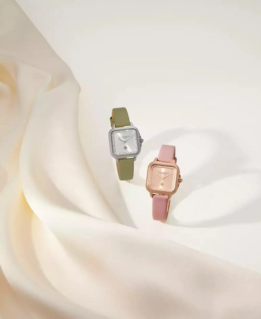 Olivia Burton Women's Grosvenor Green Leather Watch 3