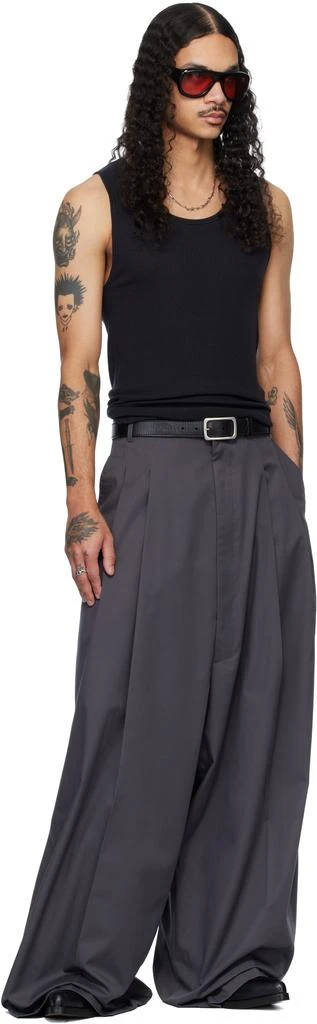 LU
U DAN Gray Lowline Trousers 5