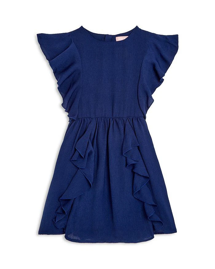 BCBG GIRLS Girls' Ruffled Crepe Dress - Big Kid 1