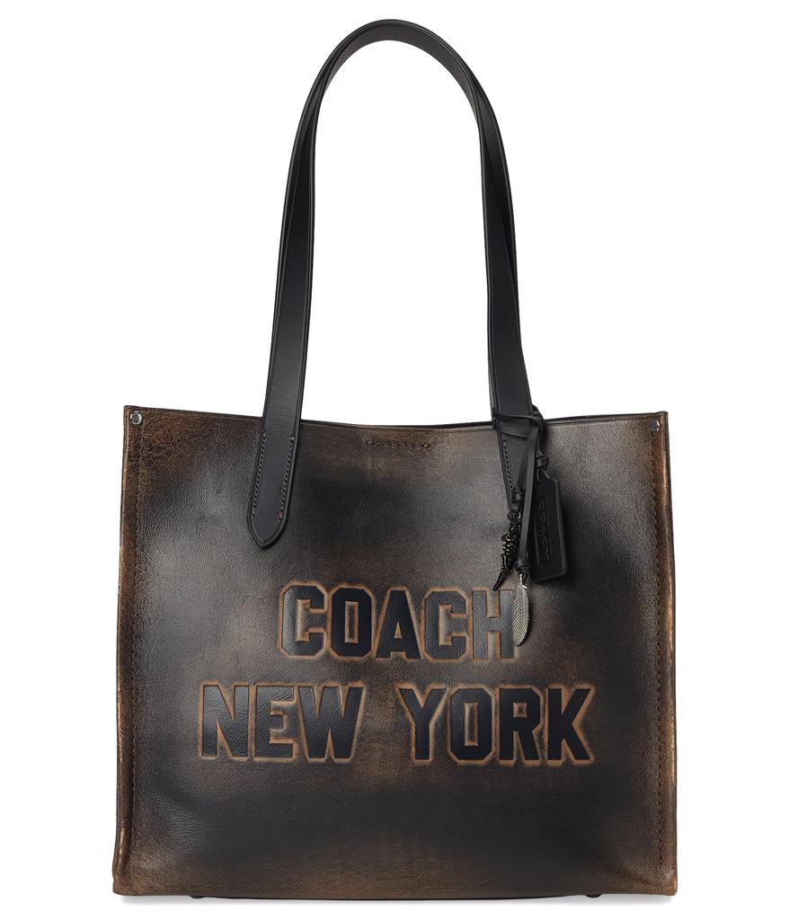 Coach Signature Logo Willow Canvas Large Tote Bag - Tote