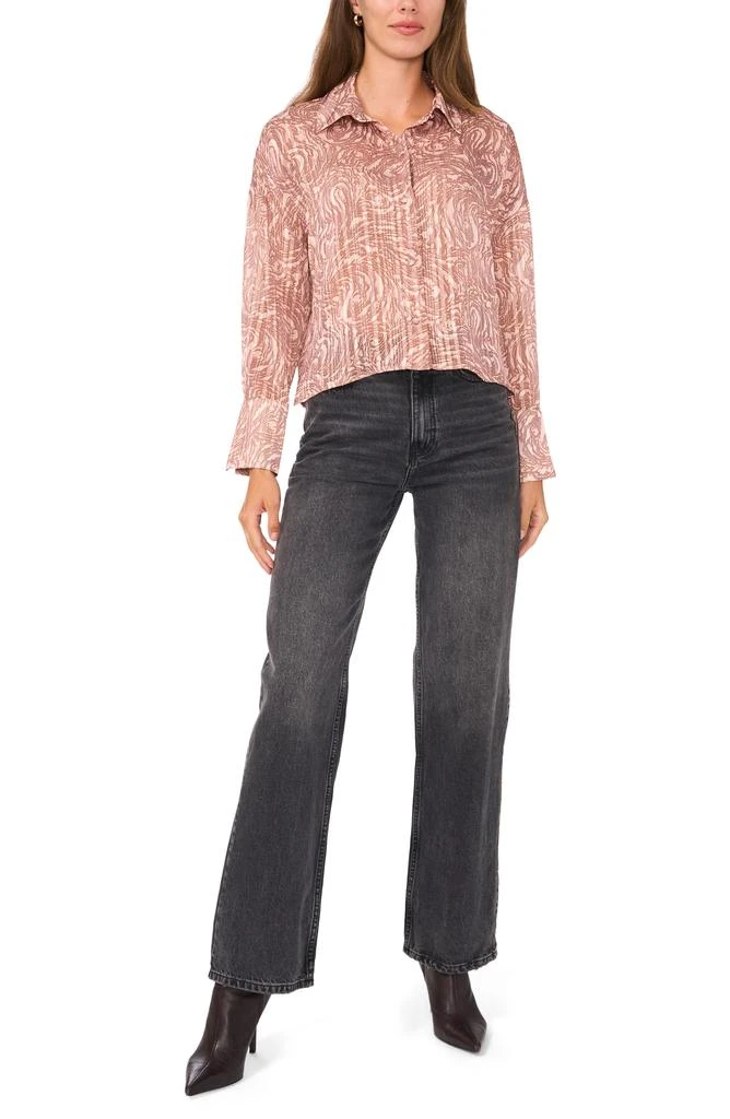 Parker The Cassandra Metallic Button-Up Shirt 8