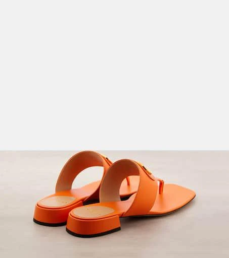 Valentino VLogo Signature leather thong sandals 2