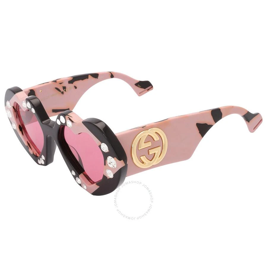 Gucci Red Irregular Ladies Sunglasses GG1329S 001 48 3