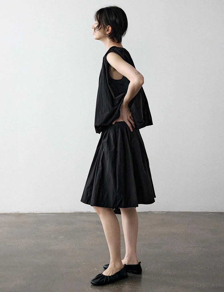 Pixie Market Black Puff Parachute Top 6