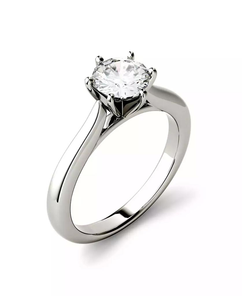 Charles & Colvard Moissanite Solitaire Engagement Ring 1/2 ct. t.w. Diamond Equivalent in 14k White Gold