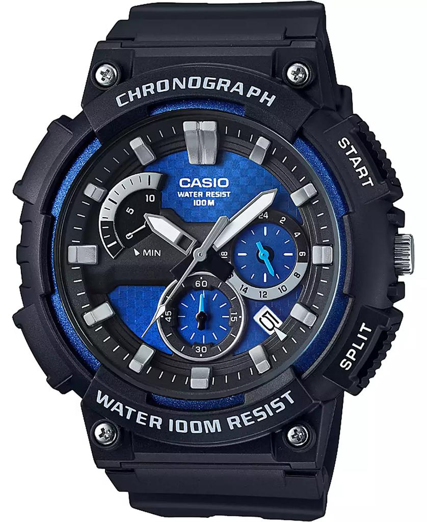 Casio Men's Chronograph Black Resin Strap Watch 53.5mm