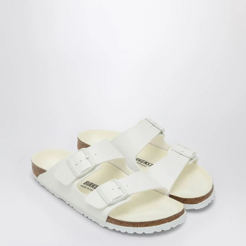 Birkenstock White Arizona Birko-Flor slide 2