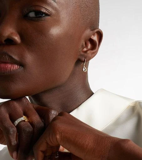 MATEO 14kt gold (585/1000) earrings with topaz and diamonds 2