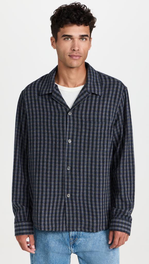 Our Legacy - Heusen Shirt Oyster Check Hairy Flannel